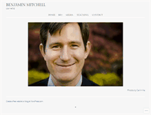 Tablet Screenshot of benjaminmitchellclarinet.com